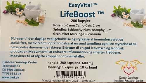 EasyVital Lifeboost 200 kapsler